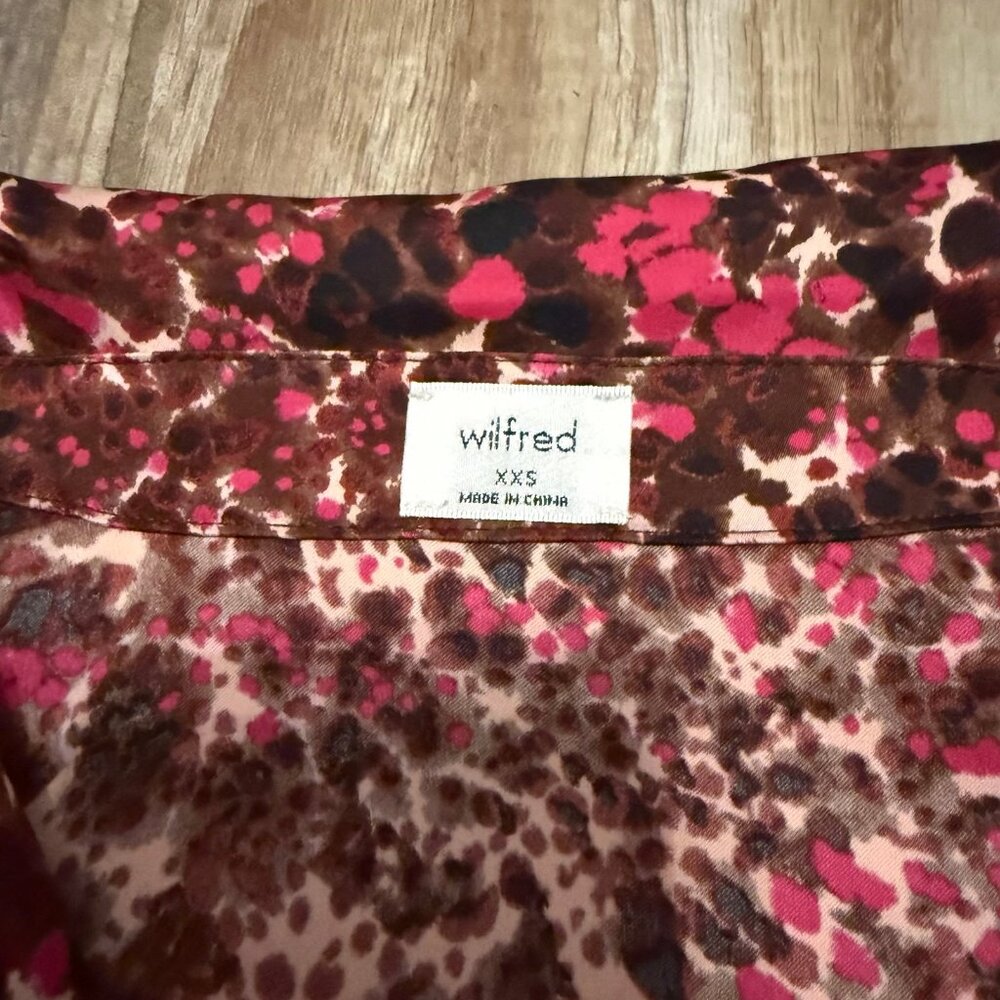 Aritzia Wilfred Abstract Print Tie - Front Silky … - image 3